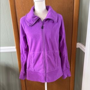 Calvin Klein Vibrant Purple Fleece Jacket Size L